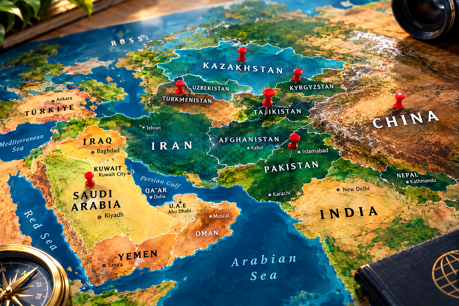 World Map Illustrating Countries Served By Our Recruitment Services